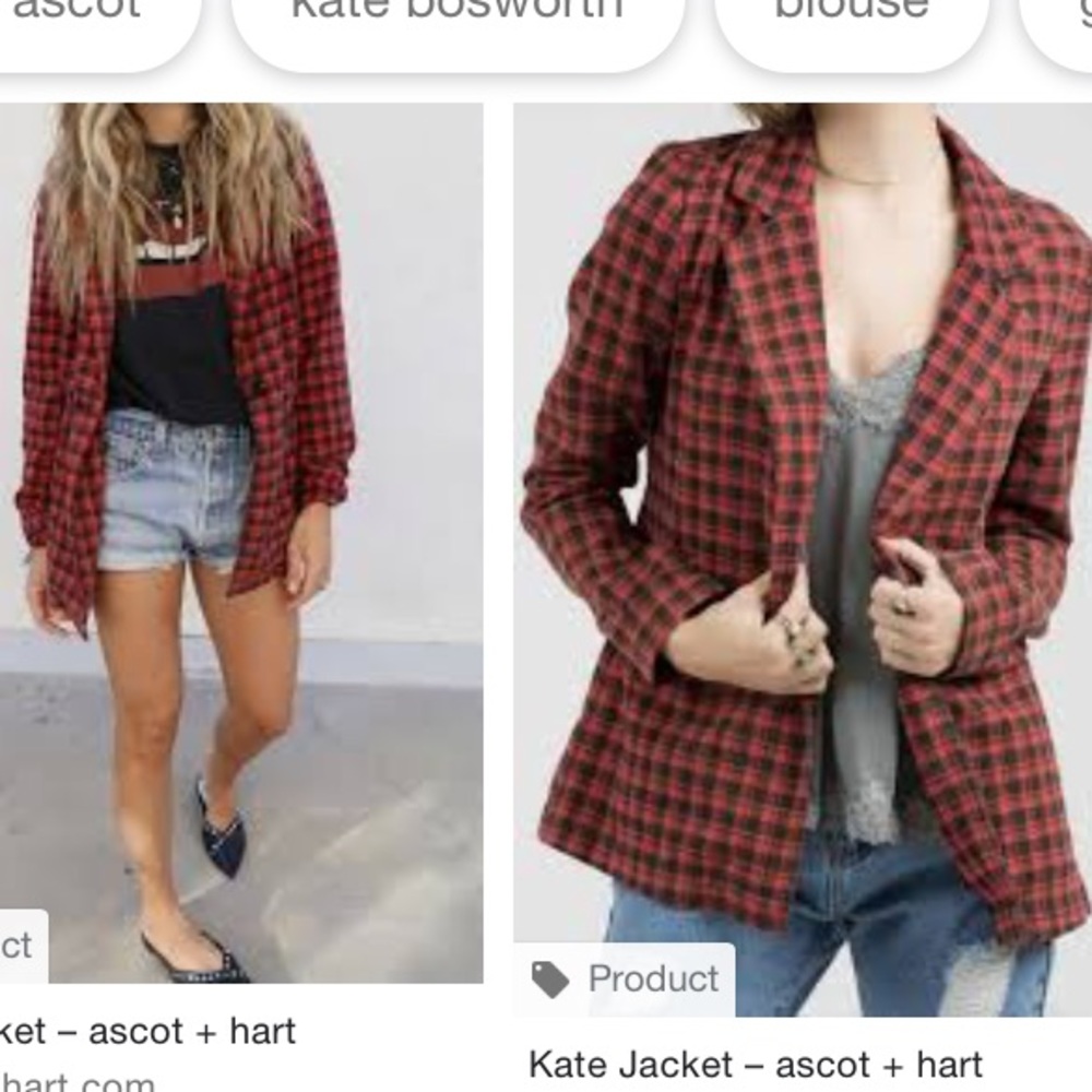 Plaid Kate Jacket Ascot + Hart